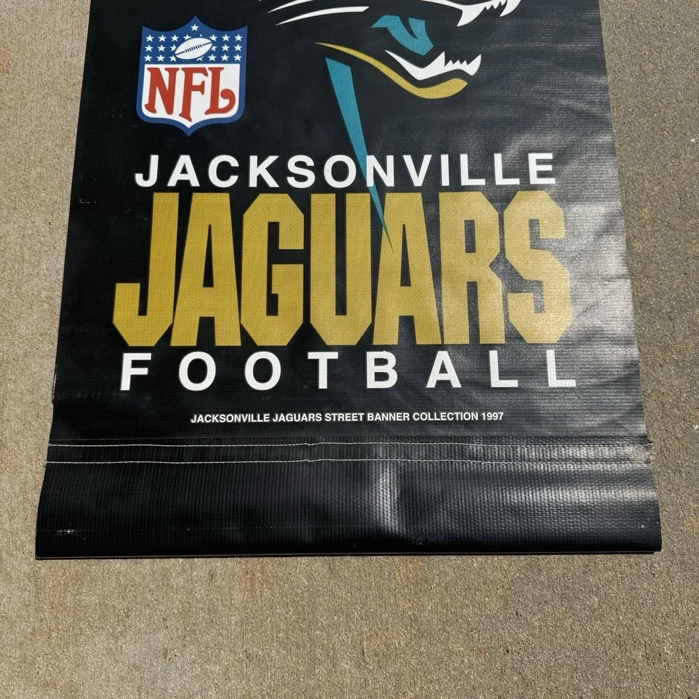 Vintage Jacksonville‎ Jaguars Street Banner Collection 1997 Banner NFL 43
